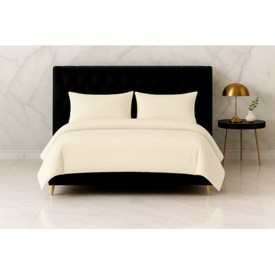 Microfiber / Polyester No Pattern Duvet Cover Set with Pillowcases