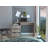 3 Drawer Computer Desk, One Shelf -Light Gray