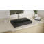 Lavabo de salle de bain vasque en résine 31,4 po x 18,8 po Badeloft WB-05-L-MBLK-138194461