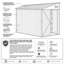 6. W x 7.8 ft. D (overall)  Lean To Metal Storage Shed with Lockable Door & Ventilation