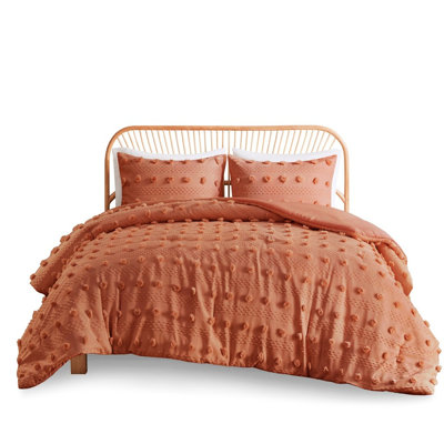 Full/Queen - Proof & Fun Rust Color Colored Bedding