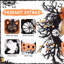 Couronne de chat noir d'Halloween de 45 cm (18 po) pour l'intérieur et l'extérieur