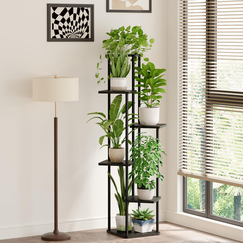 Plant Stand 6 Tier, Black