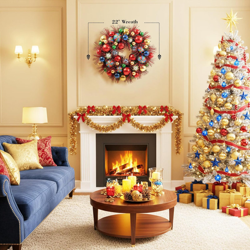 Couronne de Noël 22 po