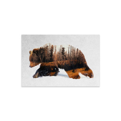 «Travelling Bear» par Andreas Lie - impression non encadrée