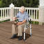 Fauteuil réglable réglable avec roulettes pliable