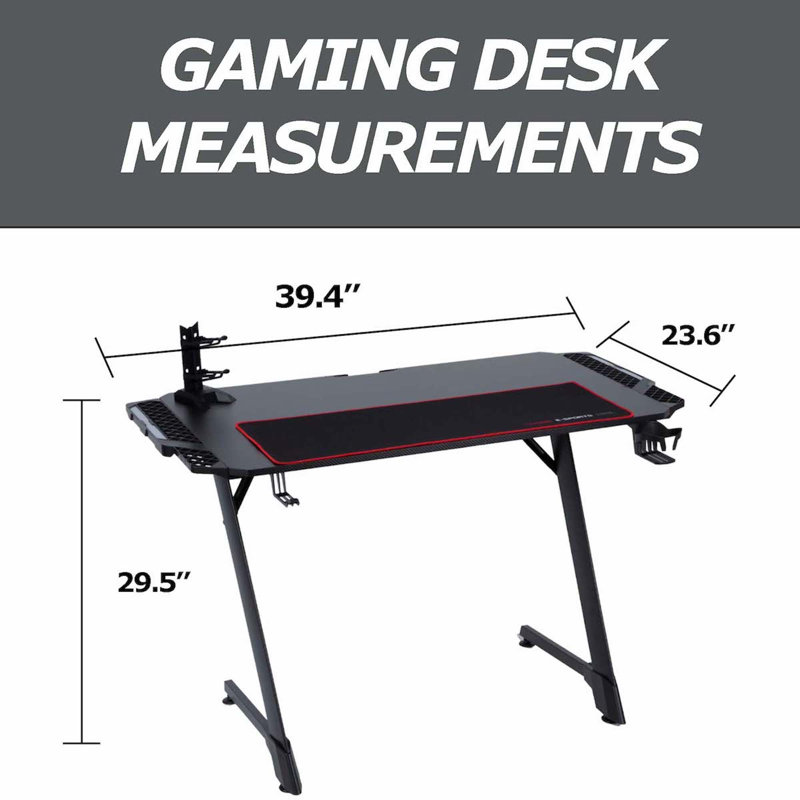 Iletta Solid Wood Steel Computer Desk