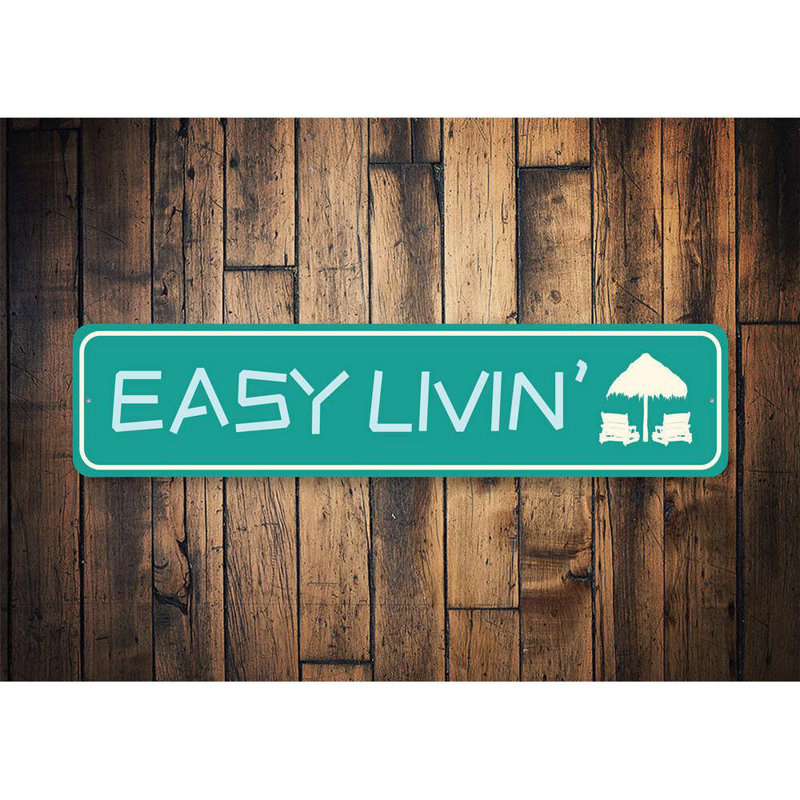 Panneau en aluminium Easy Livin 'Beach, H 4 po x l 18 po x P 0,04 po