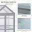 Outsunny Garden Cold Frame Polycarbonate Greenhouse 80 x 47 x 138cm-58240858