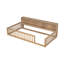 Lit au sol en bois moderne avec rangement et ports USB-478896639