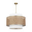 Sawyer 3 - Light Dimmable Drum Chandelier