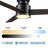 52" Ceiling Fan with Wall Control and Light Kit Included, Equipped with a Stable and Silent Motor-186132217-186132219