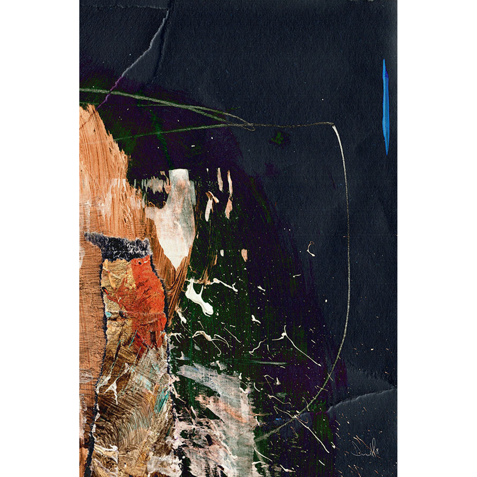 Dan Hobday "Class" Canvas Print, Black , 72" H x 50" W