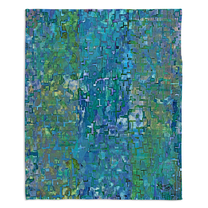 Hand Woven Throw Blanket, 68" W x 80" L