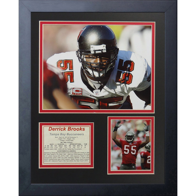 Souvenirs encadrée derrick brooks