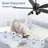 52 Inch Ceiling Fan With Light, Quiet Reversible Motor For Bedroom, Living Room, Apartment