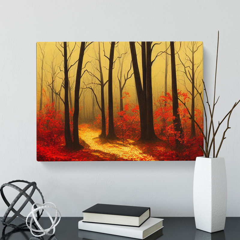 An Entrancing Autumn Forest - Wrapped Canvas, 50cm H x 76cm W x 3cm D
