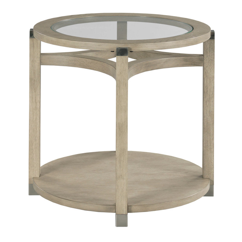 Cheltenham Glass Top End Table