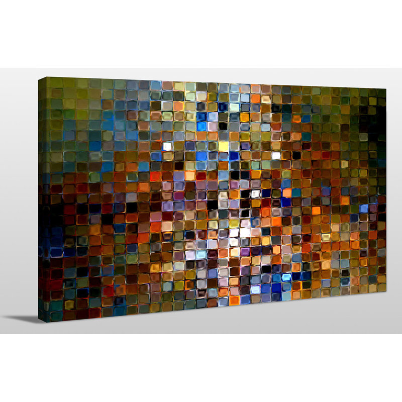 «Tile Art # 1 2007», impression, H 24 po x l 40 po x P 1,5 po, Toile tendue