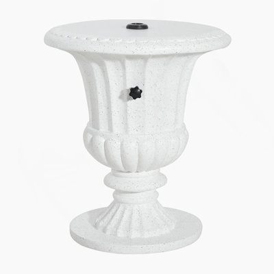 Outdoor End Table, Patio Side Table, Umbrella Base With Sand-Filling
