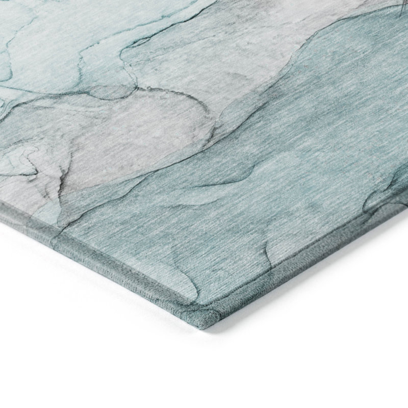 Abstract Indoor / Outdoor Rug, Rectangle 8' x 10'