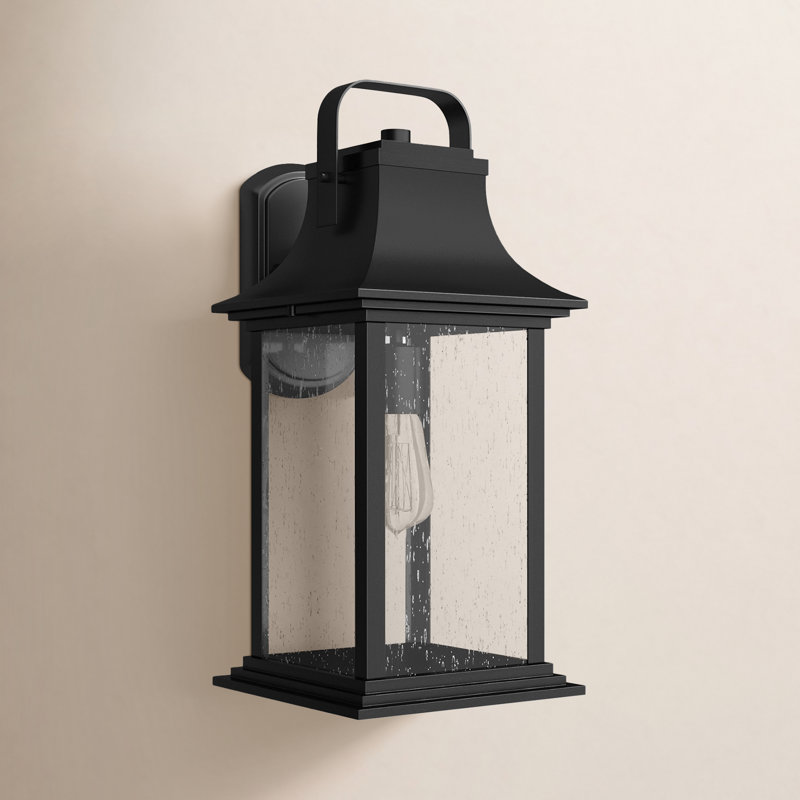 Grant Outdoor Wall Lantern, 19" H x 8.5" W x 9.5" D, Bronze