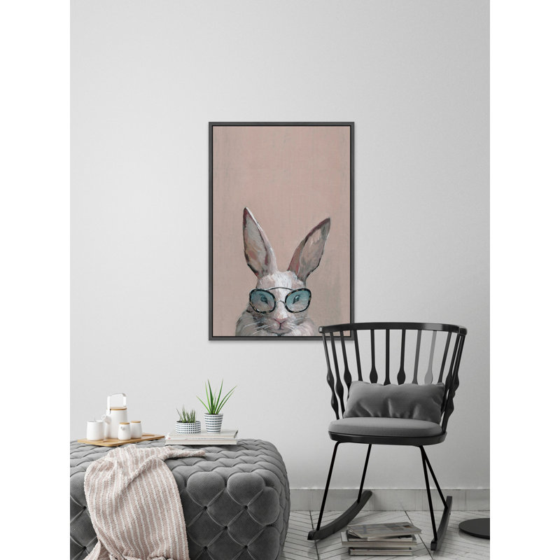 «Serious Hare», reproduction sur toile, H 24 po x l 16 po x P 1,5 po