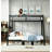 Metal Twin Xl Over Queen Bunk Bed For Teens And Adults,heavy Duty Metal Bunk Bed Frame With 2 Safety Ladders And Full-length Guardrails And Sturdy Slats, Space-saving/noise Reduced/no Box Spring Needed,black-794585141
