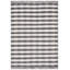 Tapis rayé noir / ivoire Kilim 807-1409756888
