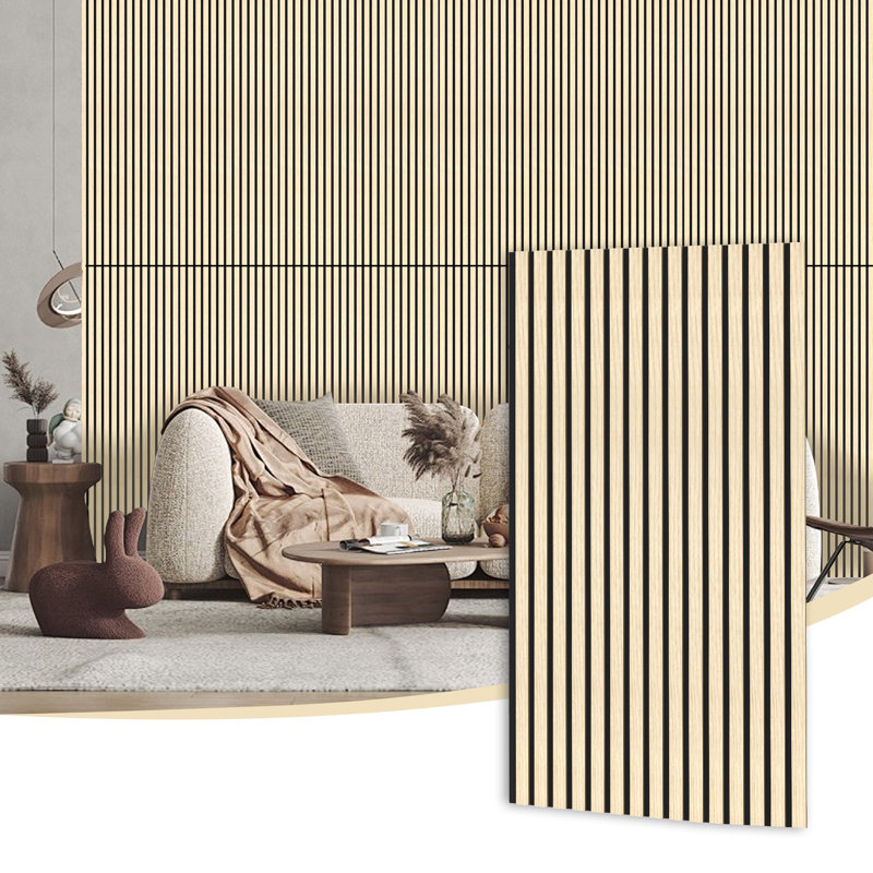 Panneaux muraux en bois 47,2 "x 23,6", panneau mural 3D en bois pour bureau personnel mural, paquet de 4, Chêne