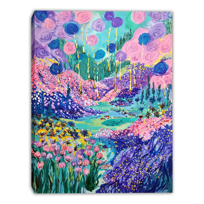 «Dreamfall Valley», art mural sur toile