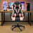 Adjustable Swivel Computer Gaming Chair With 5 Wheels-116500686