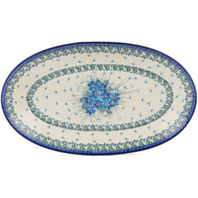 Forget Me Not Stoneware Platter
