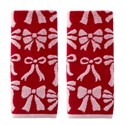 BOW JACQUARD HAND-RED