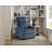 Modern Push Back Recliner Chair Bue Soft Corduroy Upholstery Comfort Solid Wood Living Room Furniture 1Pc-1233267398