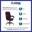 Fauteuil de bureau ergonomique pivotant à haut dossier avec accoudoirs Trudy-2058162925