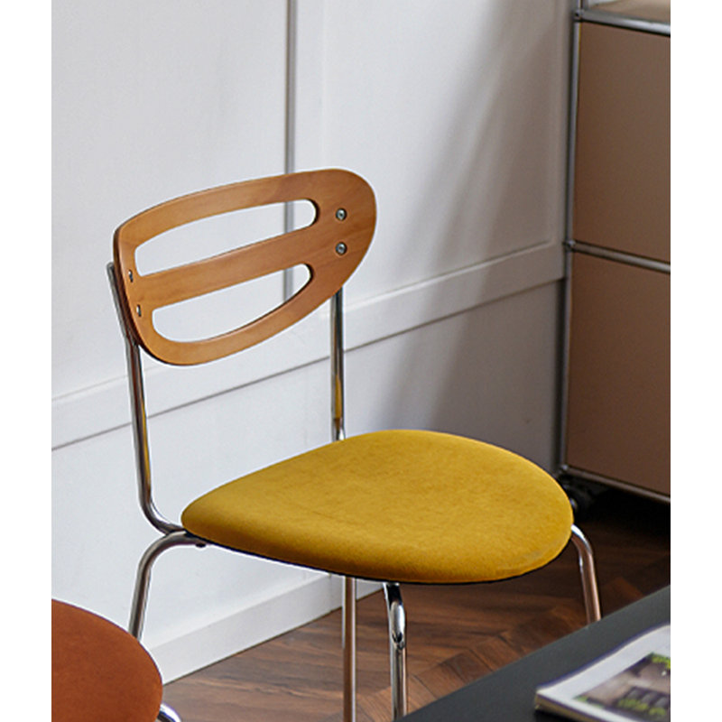 Chaise de salle à manger Retro, Jaune, Jaune