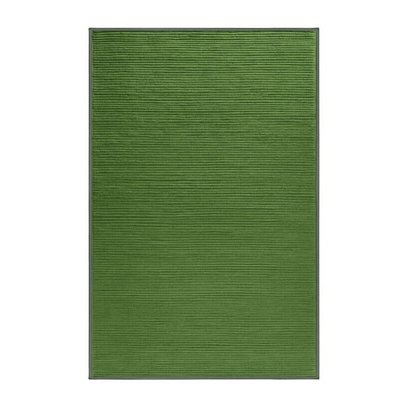 Tapis vert uni lavable à la machine, Rectangle 6 pi x 9 pi