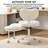 Ivory Meditation Chair Plus Double-Layer Padding  Rolling Chair