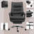 Microfibre Vibration Massage Office Chair, Black-106882792