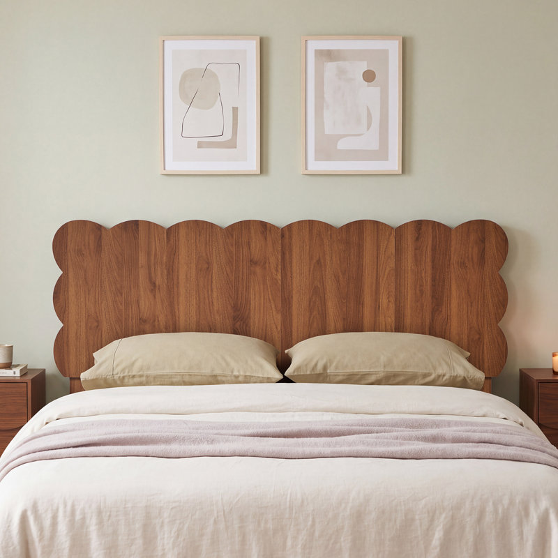 Tête de lit Pancel à motif festonné, H 43,31 po x l 85,24 po x P 1,81 po
