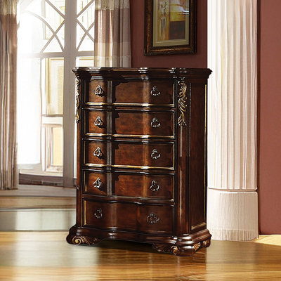 Commode Faxon en noyer foncé