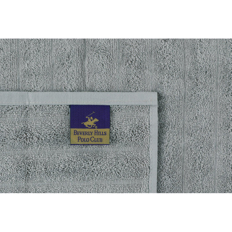 Ensemble de 4 serviettes de bain en coton turc, Gris