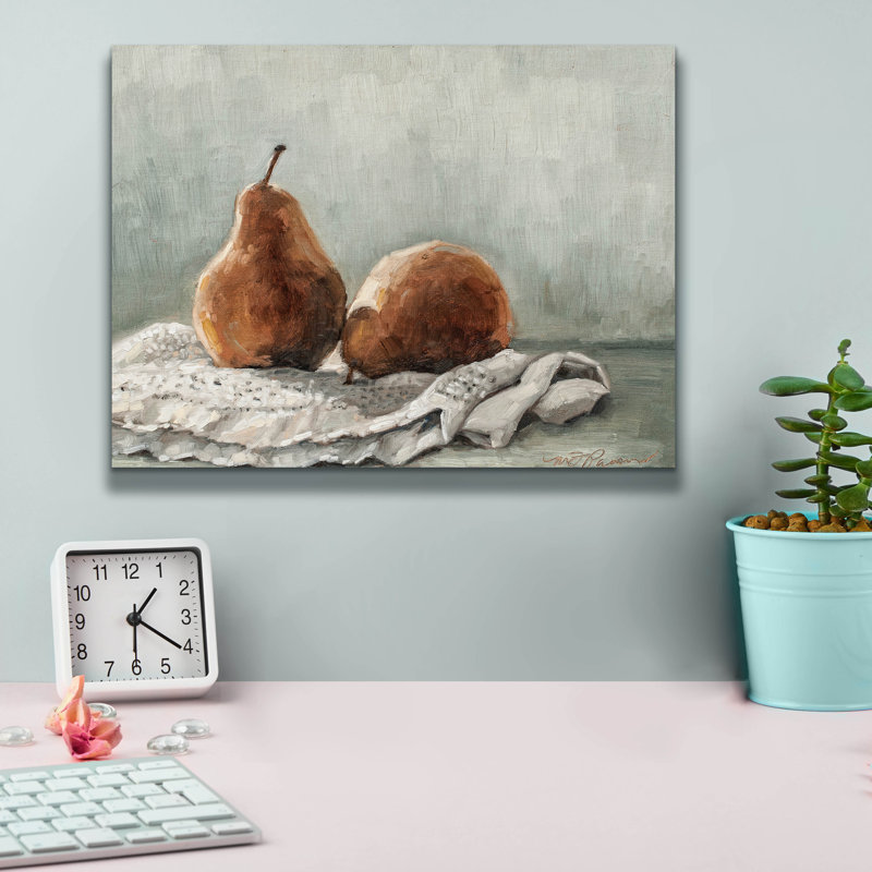  «Pair of pears 1» par Marian Parsons, art mural sur toile, 16 po x 12 po