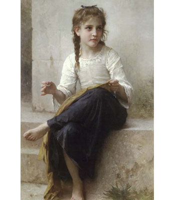 " Sewing " by William Bouguereau