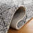 Ebony Hand Tufted Wool Pile Geometric Rug-1506082571