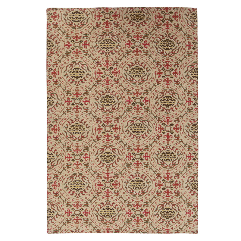 Flatweave Wool Ikat Indoor Rug