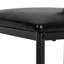 Set of 2 Industrial Bar Stools with Padded Seat and Back-962623465
