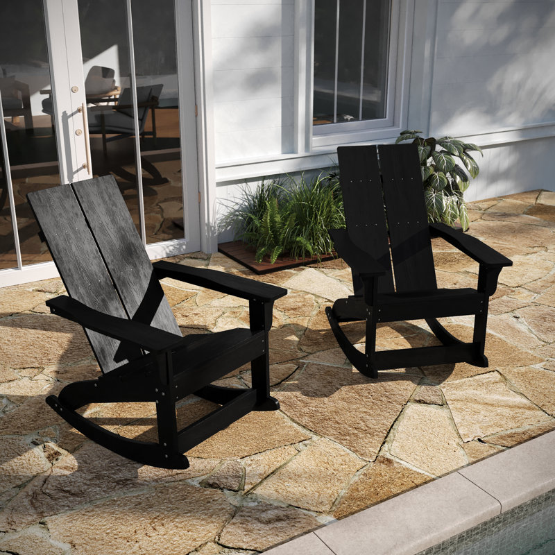 Chaise berçante, Noir