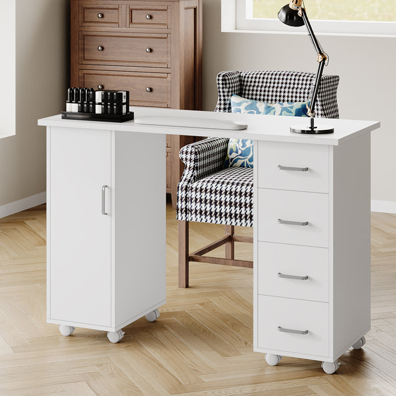 E1-grade Particleboard Makeup Organiser, White
